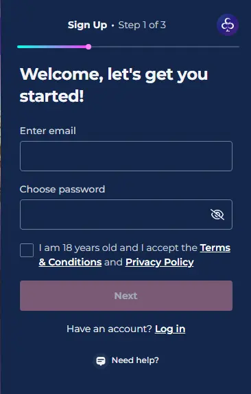 ChristChurch Casino registration form